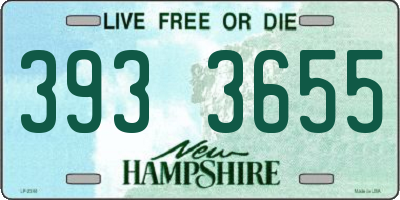 NH license plate 3933655