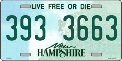NH license plate 3933663