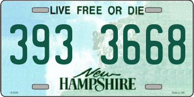 NH license plate 3933668