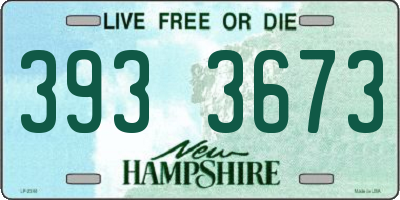 NH license plate 3933673