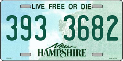 NH license plate 3933682