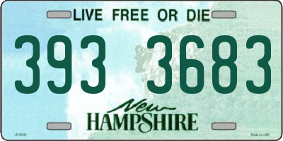 NH license plate 3933683