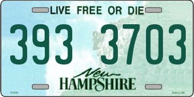 NH license plate 3933703