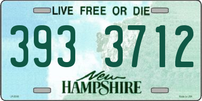 NH license plate 3933712