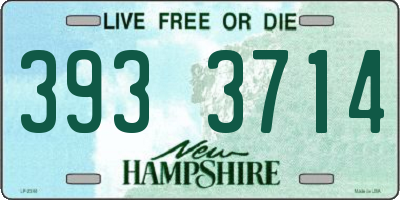 NH license plate 3933714