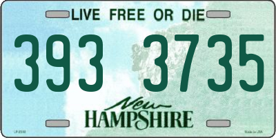 NH license plate 3933735