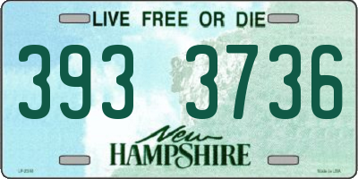 NH license plate 3933736