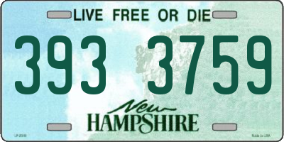 NH license plate 3933759