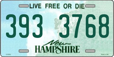 NH license plate 3933768