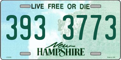 NH license plate 3933773