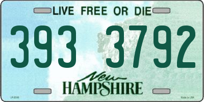 NH license plate 3933792
