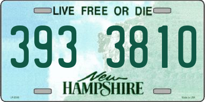 NH license plate 3933810