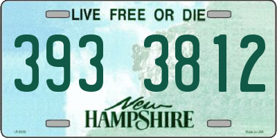 NH license plate 3933812