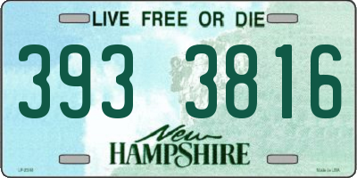 NH license plate 3933816