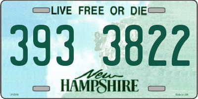 NH license plate 3933822