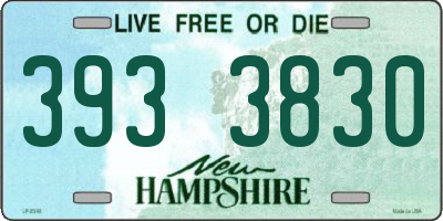 NH license plate 3933830