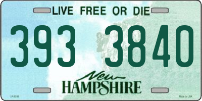 NH license plate 3933840