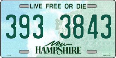 NH license plate 3933843