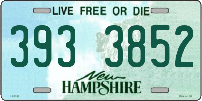 NH license plate 3933852