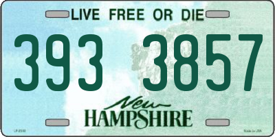 NH license plate 3933857