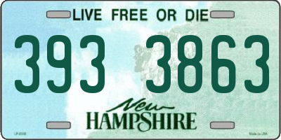 NH license plate 3933863
