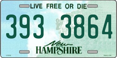 NH license plate 3933864