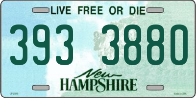 NH license plate 3933880