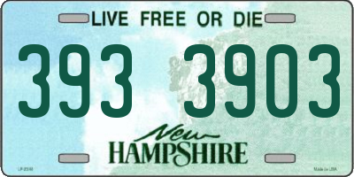NH license plate 3933903