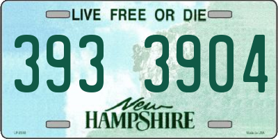 NH license plate 3933904