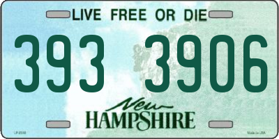 NH license plate 3933906
