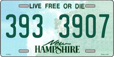 NH license plate 3933907