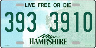 NH license plate 3933910
