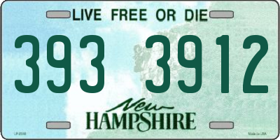 NH license plate 3933912