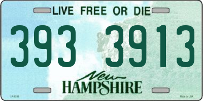 NH license plate 3933913