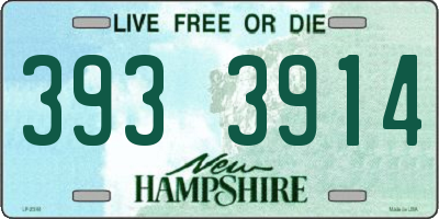 NH license plate 3933914