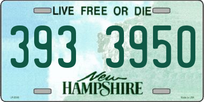NH license plate 3933950