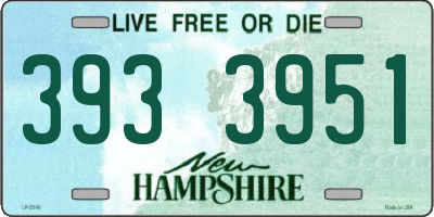 NH license plate 3933951