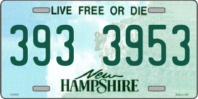 NH license plate 3933953