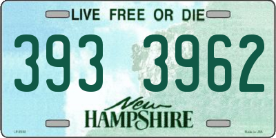 NH license plate 3933962