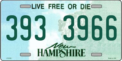NH license plate 3933966