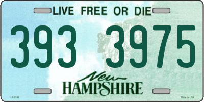 NH license plate 3933975