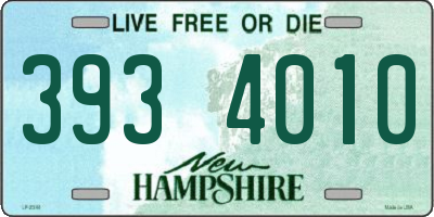 NH license plate 3934010