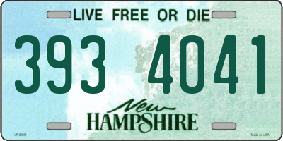 NH license plate 3934041