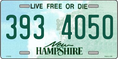 NH license plate 3934050