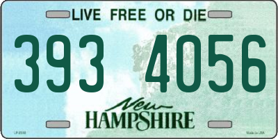 NH license plate 3934056