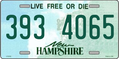 NH license plate 3934065