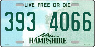 NH license plate 3934066