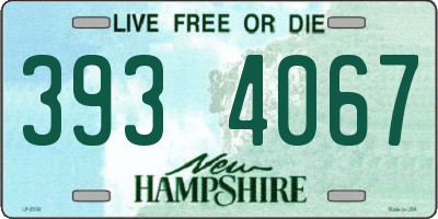 NH license plate 3934067