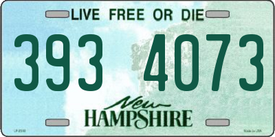 NH license plate 3934073