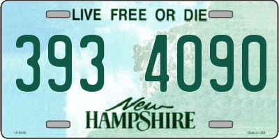 NH license plate 3934090